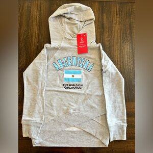 FIFA Licensed Soccer World Cup Team Argentina Hoodie Sweatshirt Girls Small